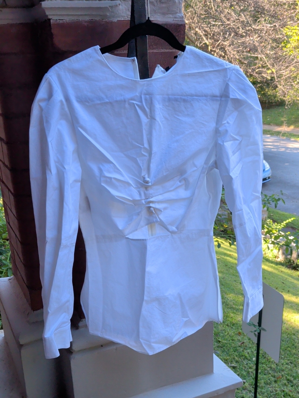Nwt $1090 Derek Lam DS81755CP White Cotton Shirt Size 40/4 NWT